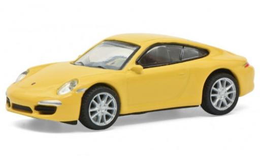 Modelauto Porsche 911 S Carrera geel 1/87 Schuco