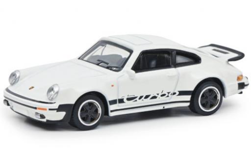 Modelauto Porsche 911 Turbo wit/Dekor Paperbox Edition 1/64 Schuco