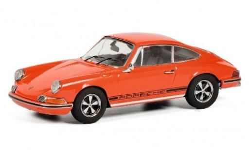 Modelauto Porsche 911 S S oranje/Dekor 1/43 Schuco