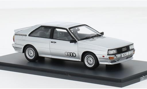 Modelauto Audi Quattro coupe grijs 1984 1/43 Schuco ProR