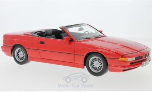 Modelauto Bmw 850 cabriolet i rood 1/18 Schuco