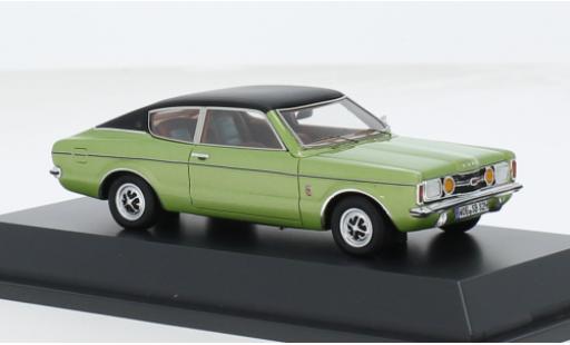 Modelauto Ford Taunus TC1 (TC I) Coupe metallic groen/zwart 1974 1/43 Schuco ProR