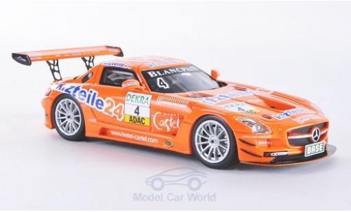 Modelauto Mercedes SLS GT3 AMG No.4 MS Racing Team Kfzteile24 ADAC GT Masters 2012 Stoll/Dobitsch 1/43 Schuco