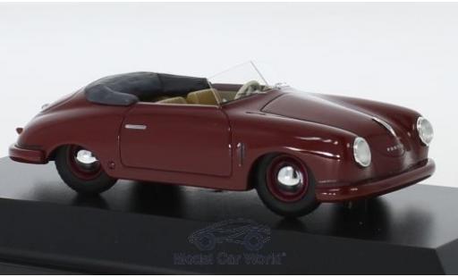 Modelauto Porsche 356 Cabriolet Gm&Atilde;&frac14;nd rood 1948 1/43 Schuco