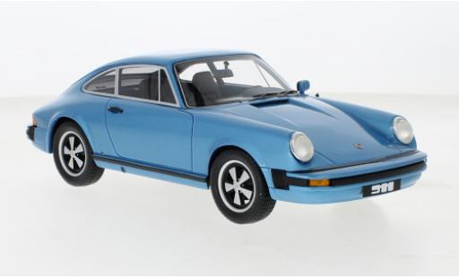 Modelauto Porsche 911 R metallic blauw 1977 1/18 Schuco