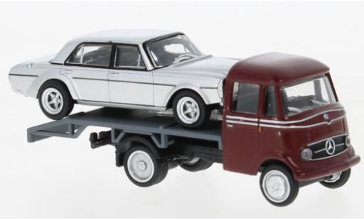 Modelauto Mercedes L319 Base camion de transport de voiture rood 1/87 Schuco