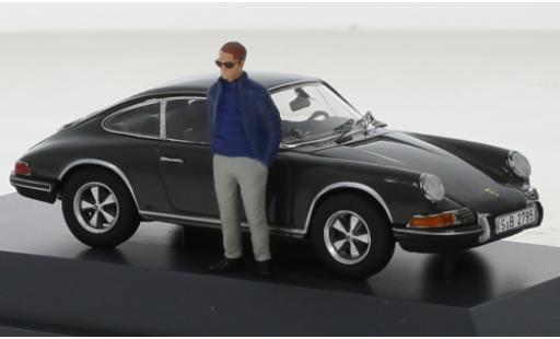Modelauto Porsche 911 S S grijs 1971 1/43 Schuco