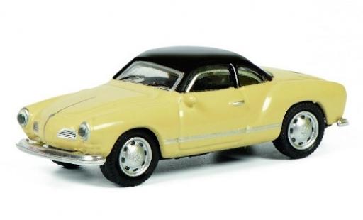 Modelauto Volkswagen Karmann Ghia Base Ghia (Typ 14) beige/zwart 1/87 Schuco