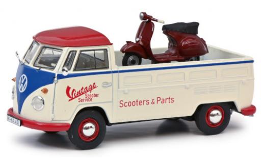 Modelauto Volkswagen T1 B laadbak Scooters & Parts avec scooter GS 1/43 Schuco