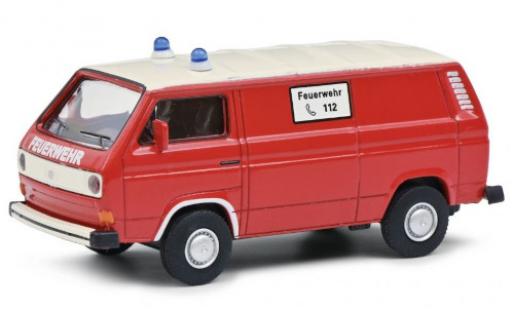 Modelauto Volkswagen T3 Base bestelwagen Brandweer 1/64 Schuco