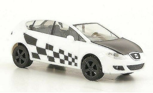 Seat Leon Showcar 1/87 Herpa wit/matzwart modelauto