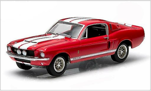 Shelby GT 500 1967 1/64 Greenlight rood modelauto