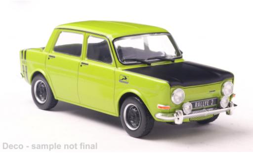 Modelauto Simca 1000 Rallye 2 Rally 2 groen 1/24 WhiteBox