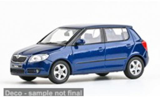 Modelauto Skoda Fabia Base II blauw 2006 1/43 Abrex