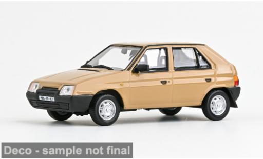 Modelauto Skoda Favorit 136L bruin 1988 1/43 Abrex