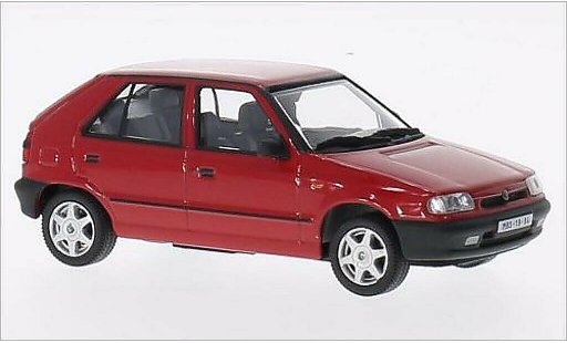 Skoda Felicia 1.3 GLXi 1/43 Abrex rood 1994 modelauto