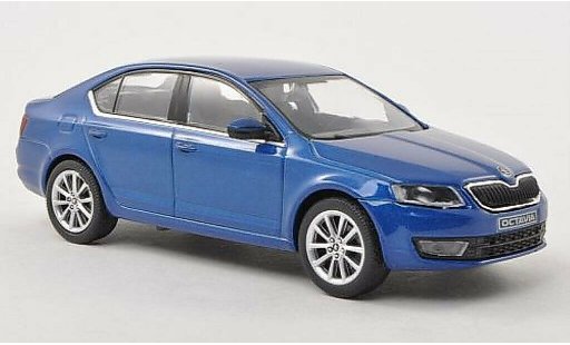 Skoda Octavia Base 1/43 Abrex III blauw 2013 modelauto
