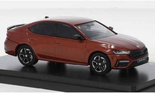 Modelauto Skoda Octavia RS IV oranje 2020 1/43 Abrex