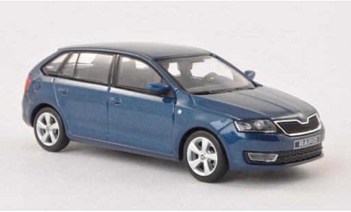 Skoda Rapid Spaceback ACE 1/43 Abrex Spaceback blauw 2013 modelauto