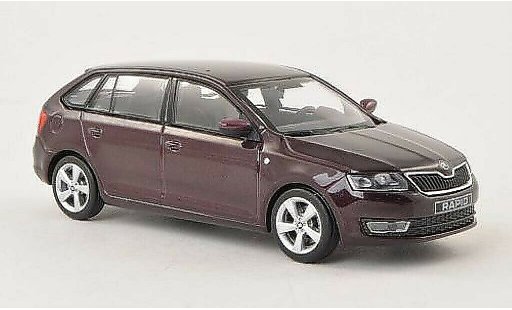 Skoda Rapid Spaceback ACE 1/43 Abrex Spaceback rood 2013 modelauto