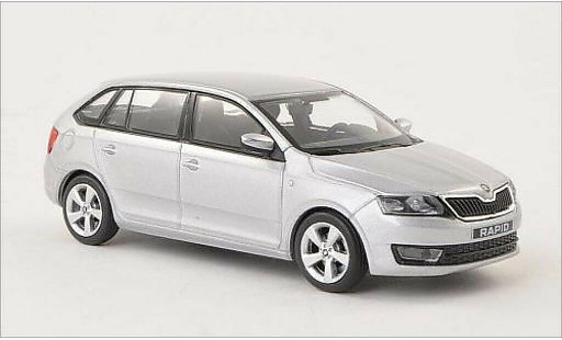 Skoda Rapid Spaceback ACE 1/43 Abrex Spaceback grijs 2013 modelauto