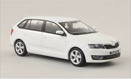Skoda Rapid Spaceback ACE 1/43 Abrex Spaceback wit 2013 modelauto