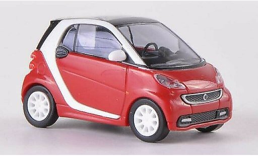 Smart ForTwo Coupe 1/87 Busch rood 2012 modelauto
