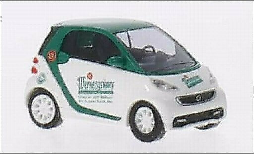 Smart ForTwo Coupe 1/87 Busch Wernesgroener modelauto