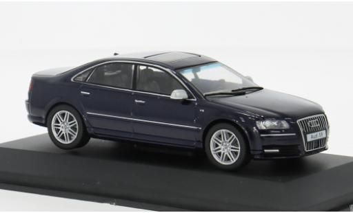 Modelauto Audi S8 berline (D3) blauw 2010 1/43 Solido