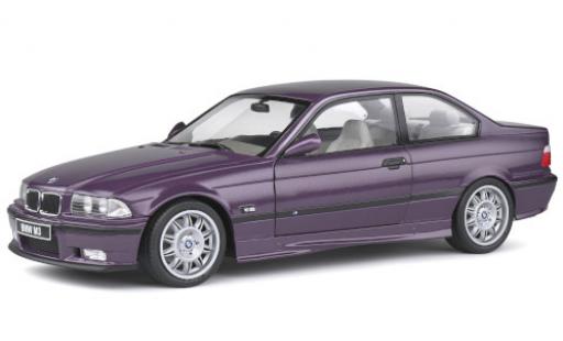 Modelauto Bmw M3 coupe (E36) metallic paars 1994 1/18 Solido