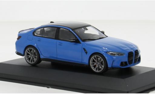 Modelauto Bmw M3 berline (G80) blauw 2023 1/43 Solido