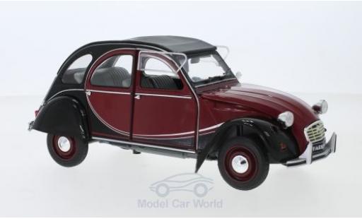 Modelauto Citroen 2CV Charleston 6 rood/zwart 1982 1/18 Solido