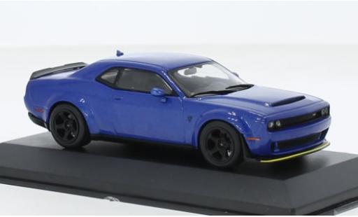 Modelauto Dodge Challenger Demon SRT V8 6.2 metallic blauw 2018 1/43 Solido
