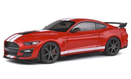 Modelauto Ford Mustang Shelby GT500 GT 500 Fast Track rood/mat-wit 2020 1/18 Solido