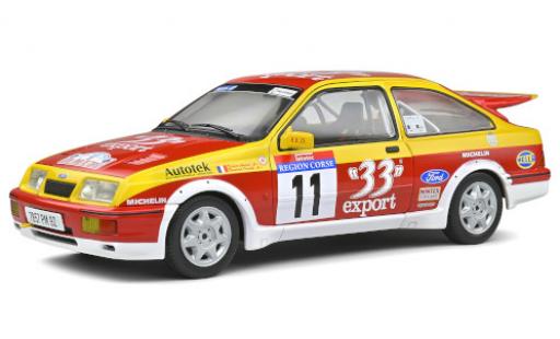 Modelauto Ford Sierra Cosworth RS No.11 France 33 Export Rally WM Rally Tour de Corse 1987 D.Auriol/B.Occelli 1/18 Solido
