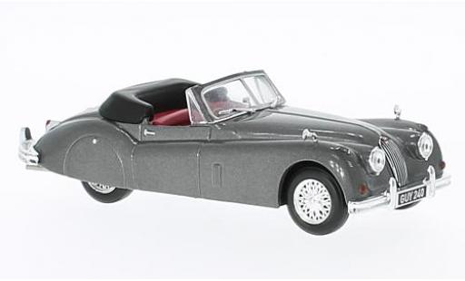 Modelauto Jaguar XK 140 metallic grijs RHD 1956 1/43 Solido
