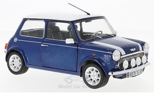 Modelauto Mini Cooper S 1.3i Sport Pack metallic blauw 1/18 Solido