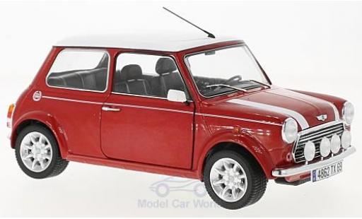 Modelauto Mini Cooper S 1.3i Sport Pack rood/wit 1/18 Solido