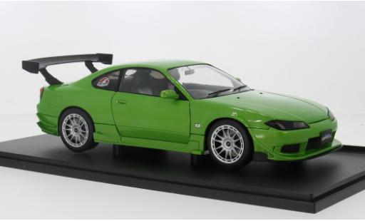 Modelauto Nissan Silvia S15 Spec-R Aero groen 1/18 Solido