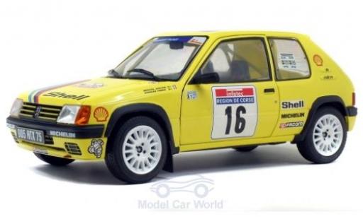 Modelauto Peugeot 205 Rallye Rally No.16 Rally WM Tour de Corse 1990 F.Doenlen/E.Merciol 1/18 Solido