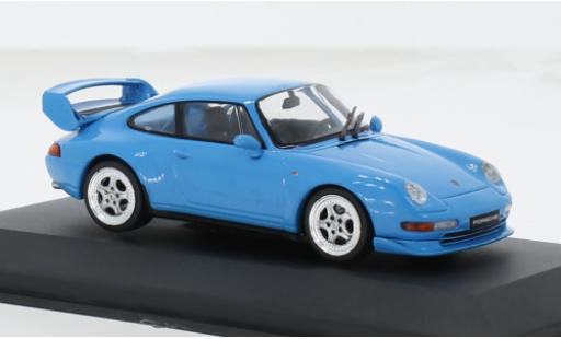 Modelauto Porsche 911 RS Clubsport blauw 1994 1/43 Solido