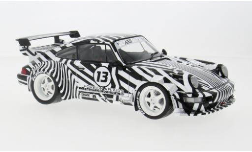 Modelauto Porsche 911 RWB Body Kit zwart/wit 2022 1/18 Solido