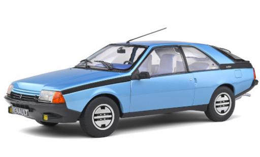 Modelauto Renault Fuego GTS metallic blauw 1980 1/18 Solido