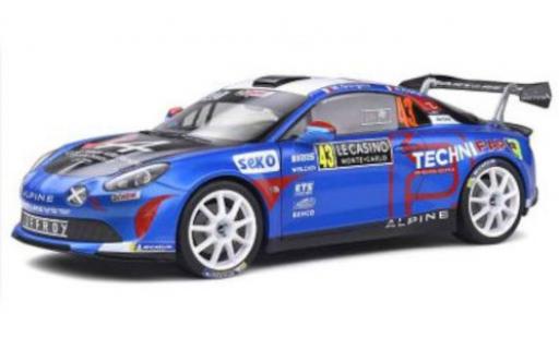 Modelauto Alpine A110 rgt Rally No.43 Rally WM Rally Monte Carlo 1988 1/18 Solido