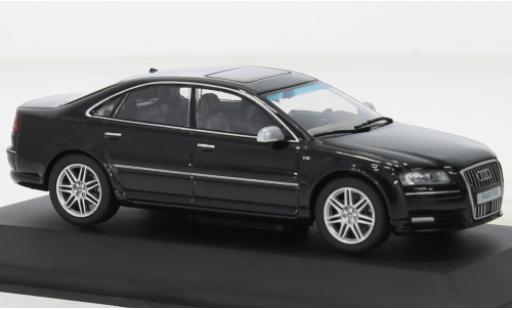 Modelauto Audi S8 berline (D3) zwart 2010 1/43 Solido