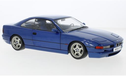 Modelauto Bmw 850 csi (E31) metallic blauw 1990 1/18 Solido