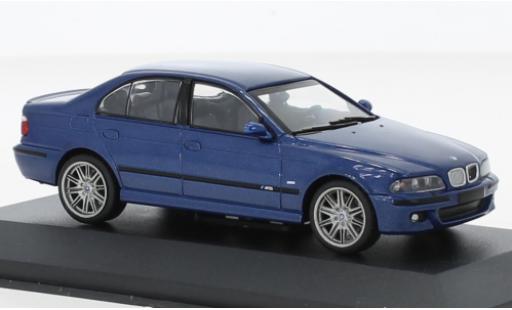 Modelauto Bmw M5 berline (E39) metallic blauw 2003 1/43 Solido