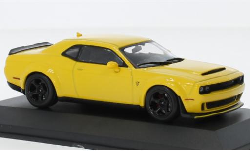 Modelauto Dodge Challenger Demon SRT V8 6.2 geel 2018 1/43 Solido