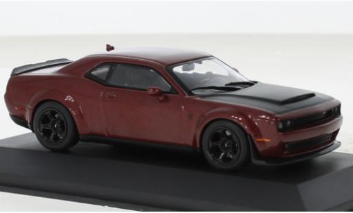 Modelauto Dodge Challenger Demon SRT V8 6.2 metallic rood fonc&Atilde;&copy; 2018 1/43 Solido