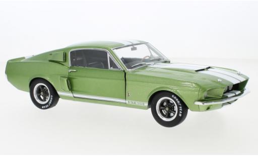 Modelauto Ford Mustang Shelby GT500 Ford Mustang metallic groen/wit 1967 1/18 Solido